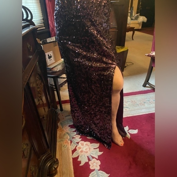 Fiviana Glamour sequinned  dress size 10 worn good condition - Picture 6 of 8